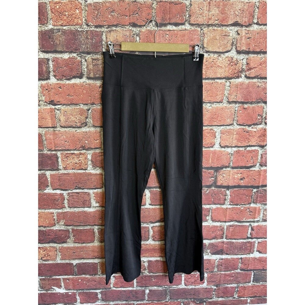 Athleta Pull On Pants Women Size Small Petite Black Delancey Flare Stretch
